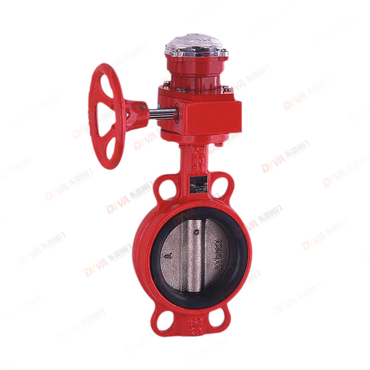 带信号反馈衬胶对夹蝶阀