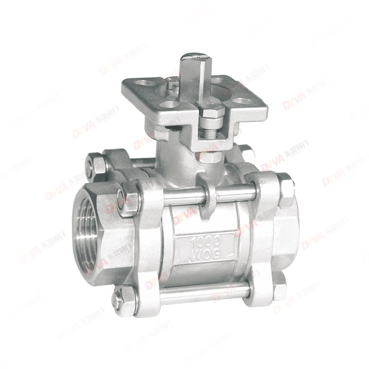 三片式高平台内螺纹球阀