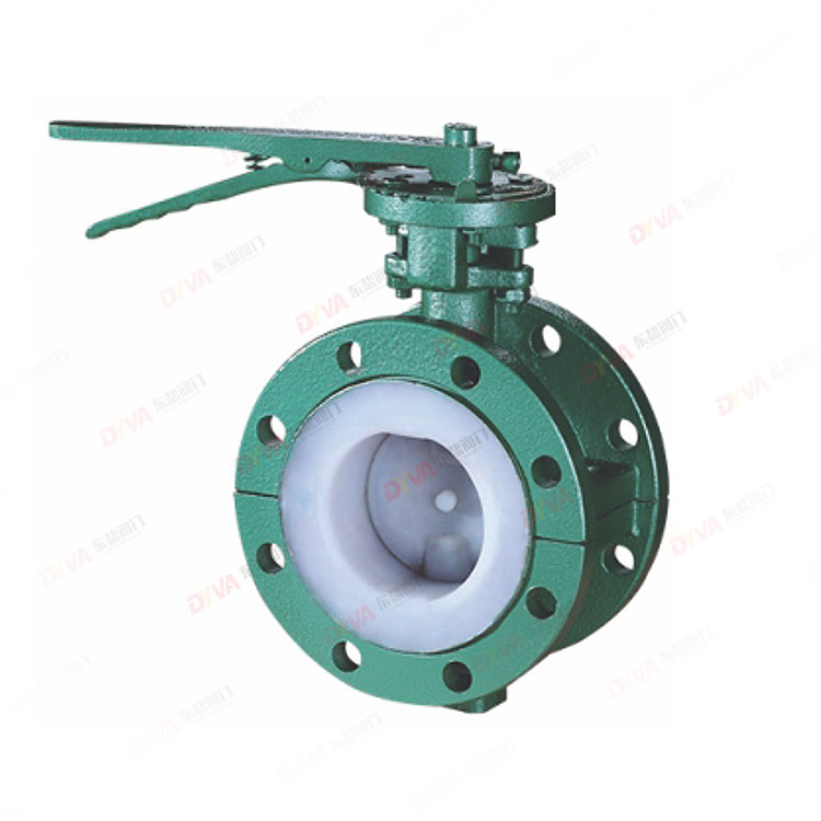 衬氟手动法兰蝶阀