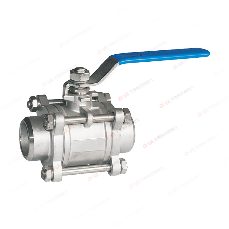 三片式对焊球阀